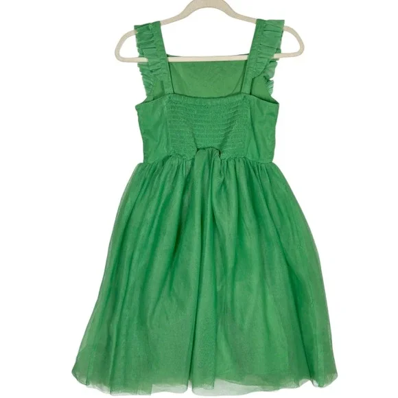 Mini Boden Girls Embellished Floral Applique Tulle Dress Size 6-7Y Party Fairy - Picture 5 of 9
